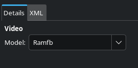 ramfb video device settings